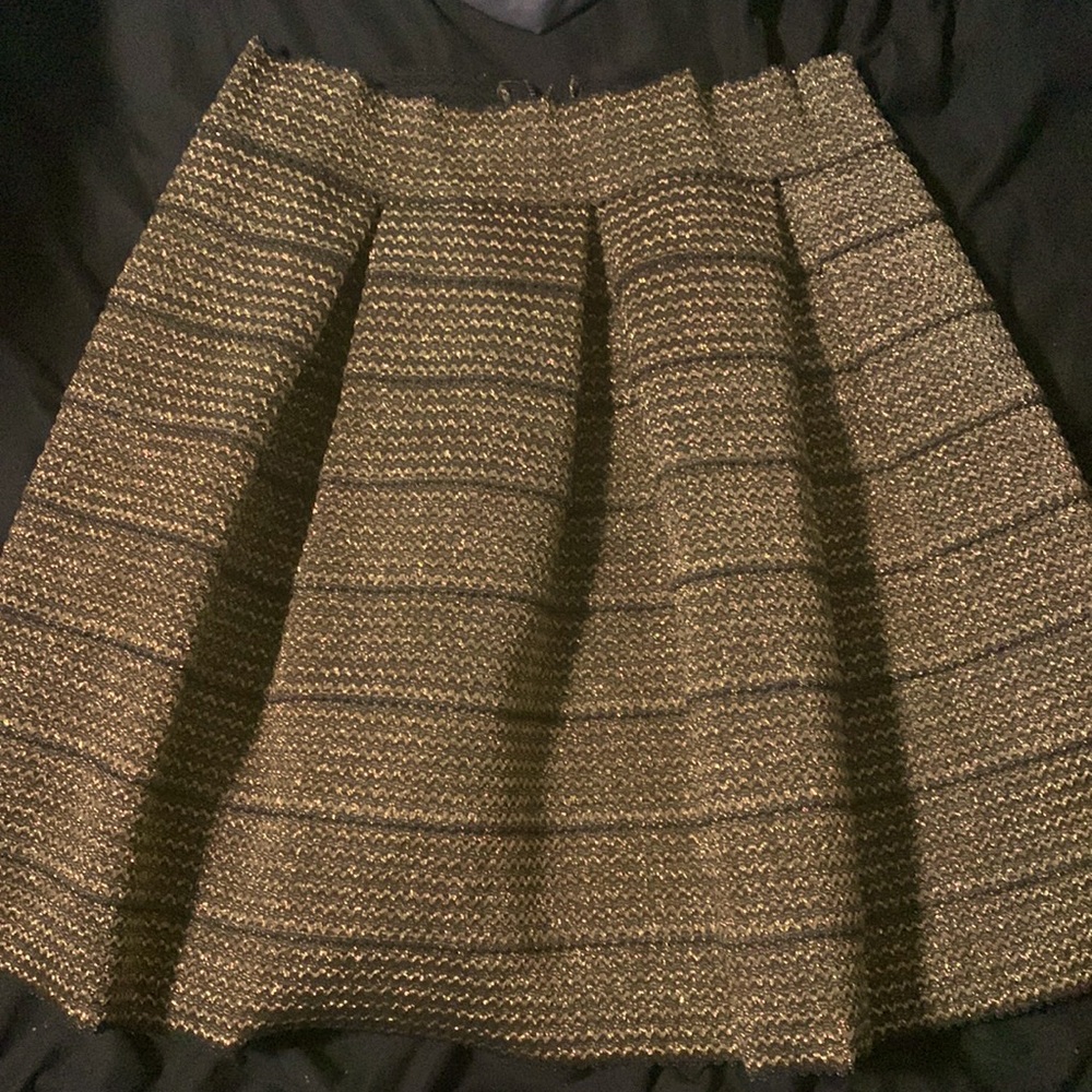 Black and gold skirt